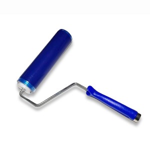 Blue Sticky Roller ลูกกลิ้งดูดฝุ่นสีน้ำเงินกันไฟฟ้าสถิต 8 นิ้ว