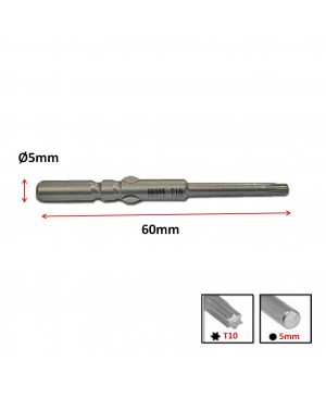 ดอก TORX T10 Round Shank Screwdriver Magnetic Bits